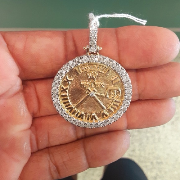 Solid Gold Rolex Pendant - Picture 4 of 6